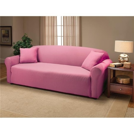 Madison Industries Madison JER-SOFA-PK Stretch Jersey Sofa Slipcover; Pink JER-SOFA-PK